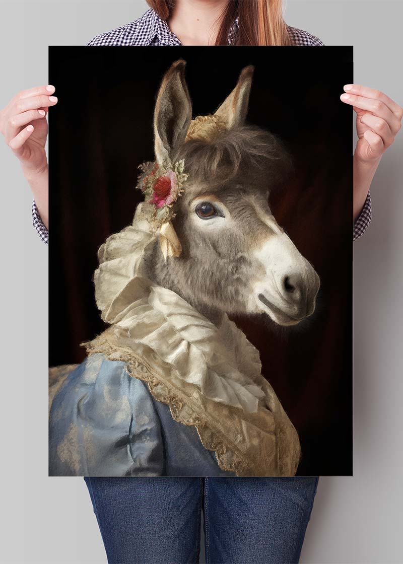 Deer Lady Portrait Print – InkAndDrop