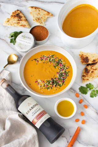 Turkish-Spiced Carrot & Tahini Soup 