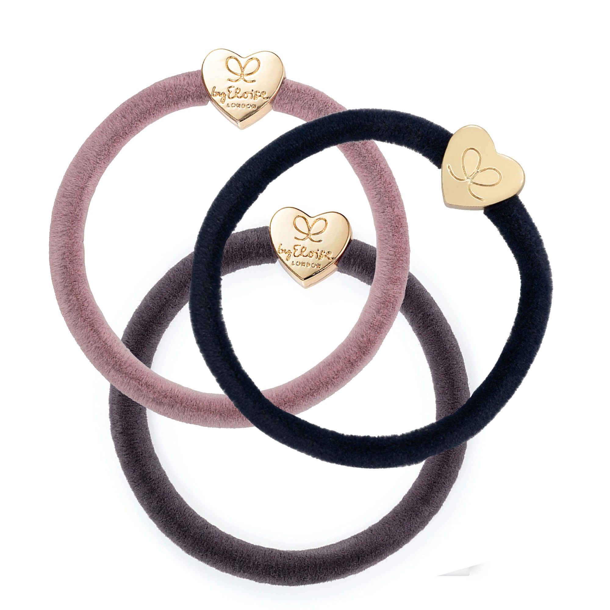 Sumptuous Velvet 3 Bangle Bands Set