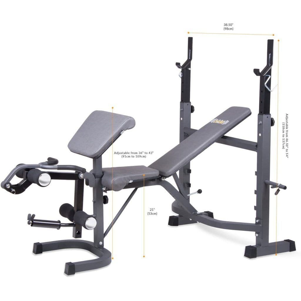 Body Champ Bcb5860 Olympic Weight Bench With Preacher Curl Leg Develop Sunburst Fitness Supply
