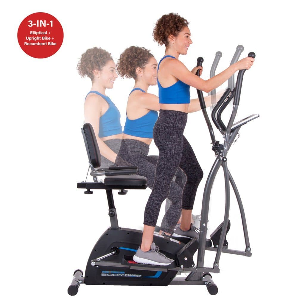 trio trainer elliptical bike