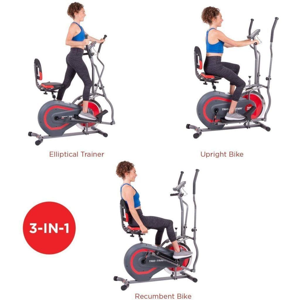 trio trainer elliptical bike