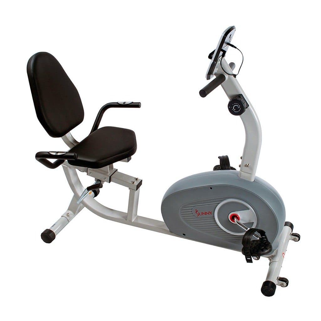 sunny health & fitness recumbent exercise bike