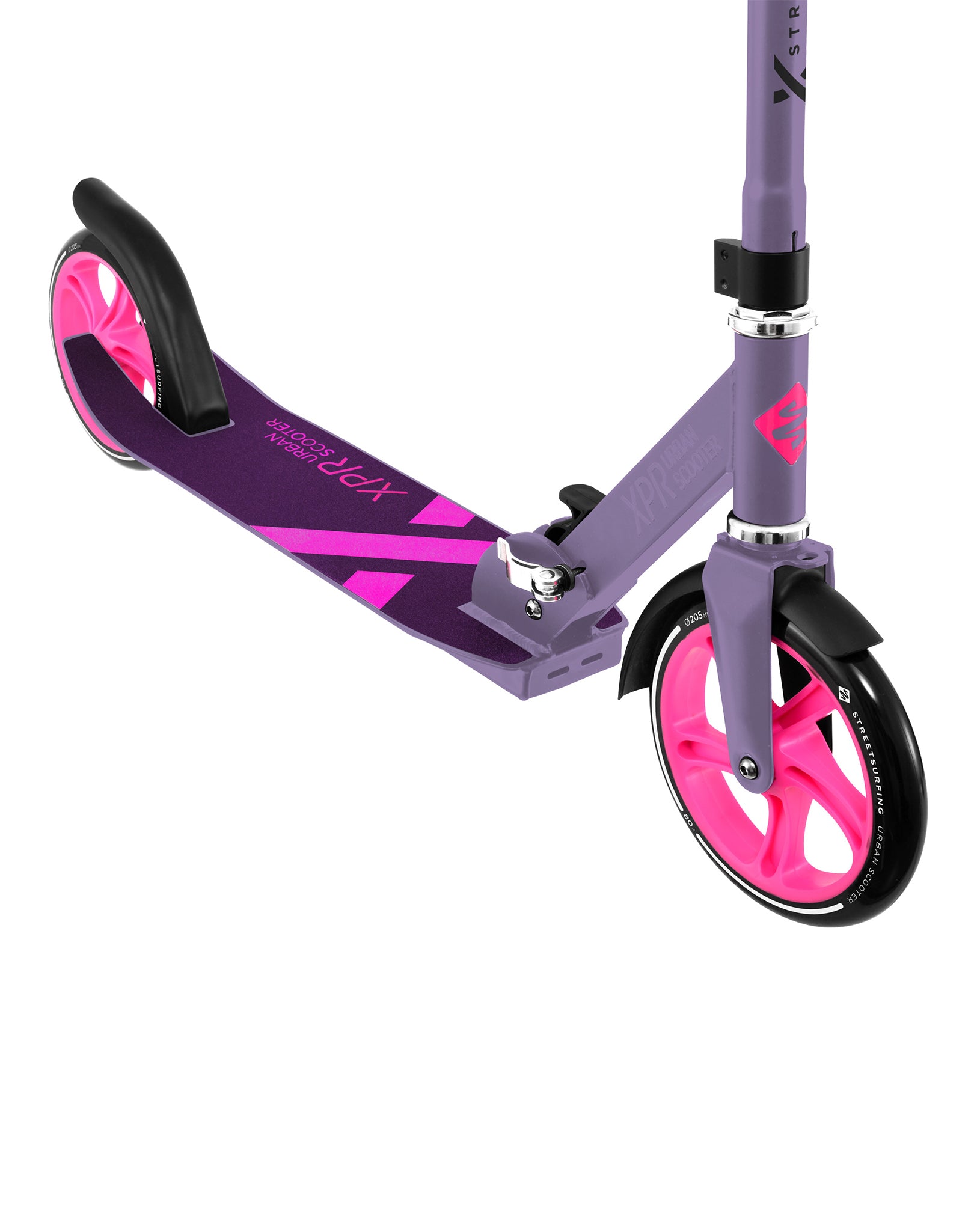 pink and purple scooter