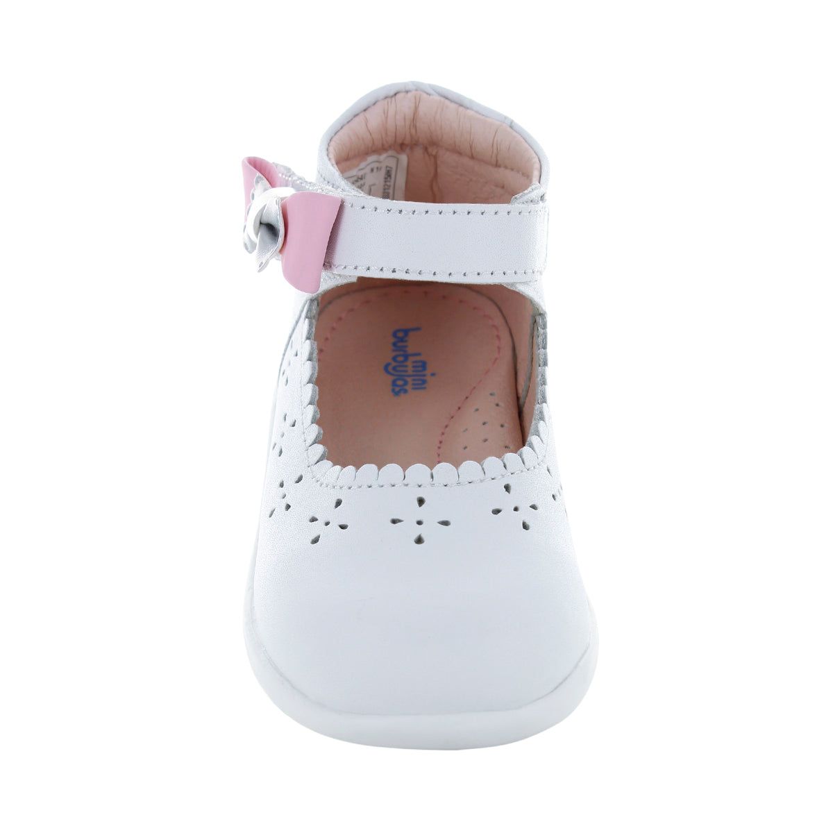 Traición Abundantemente Ojalá Zapatos Blancos con Moño Primeros Pasos Niña – Mini Burbujas