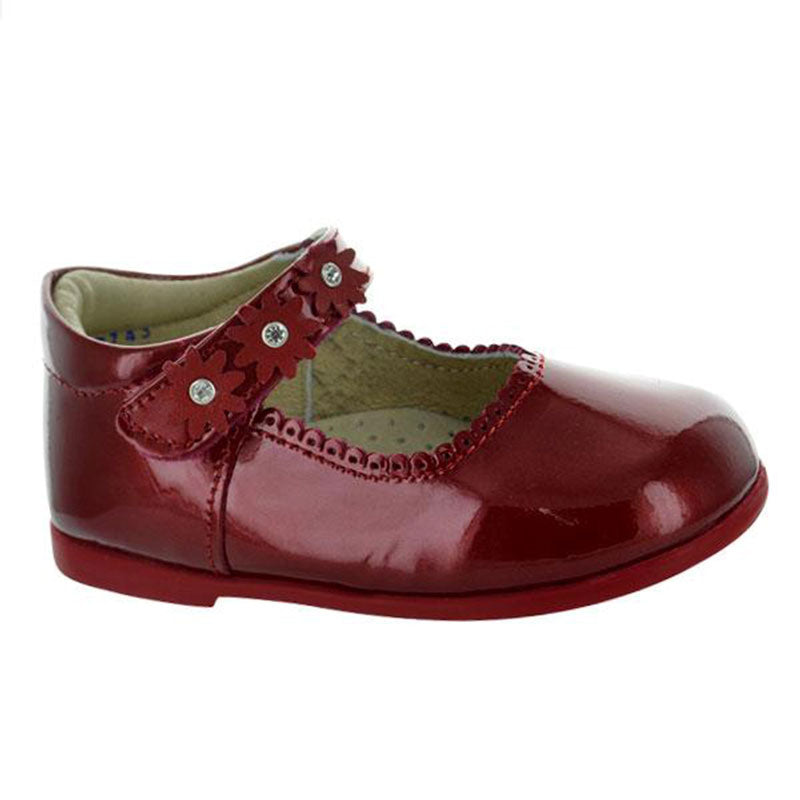Reunir Altitud altura Zapato de vestir para niña color rojo carmín – Mini Burbujas