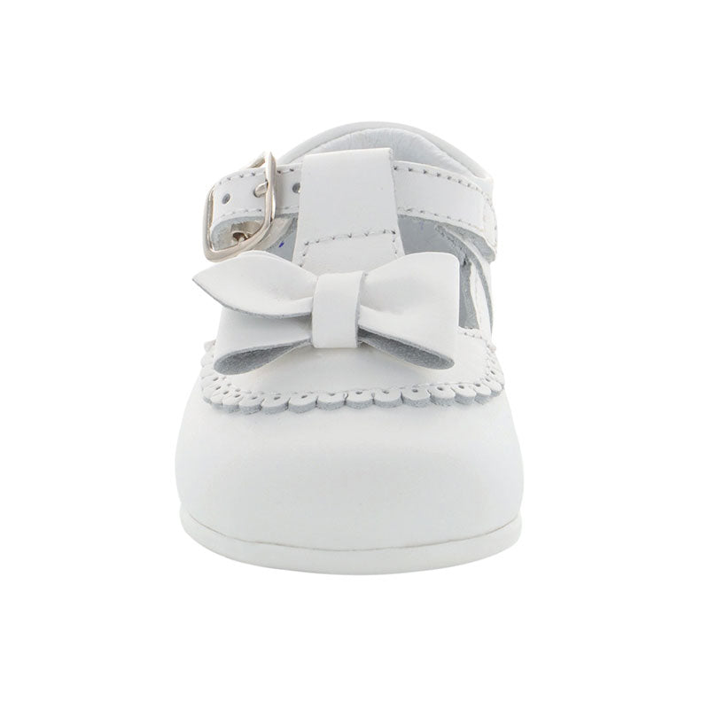 Zapato para niña blanco moño – Mini
