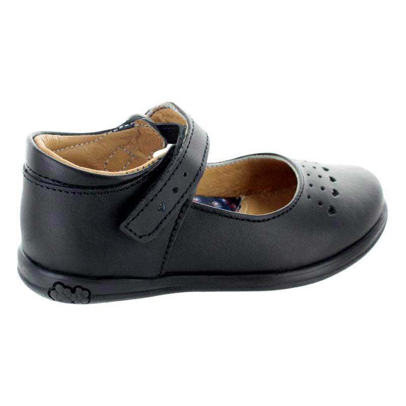 Mezclado Levántate miel Zapato Escolar de Piel Color Negro para Niña – Mini Burbujas