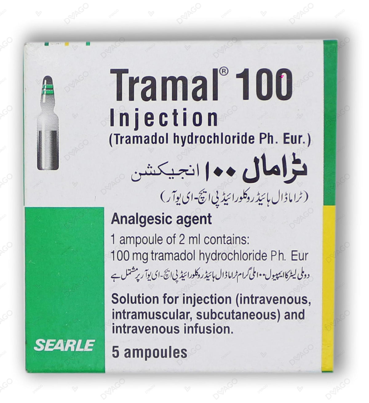 Tramal Injection 5 Ampoules Dvago