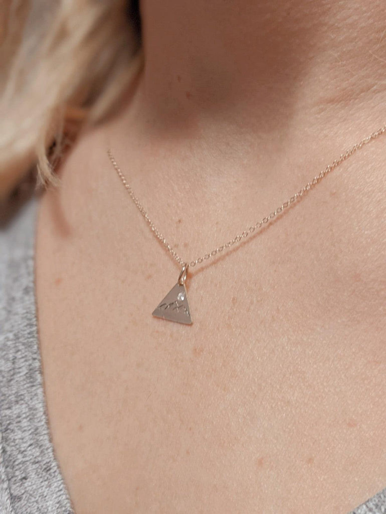 triangle mountain necklace