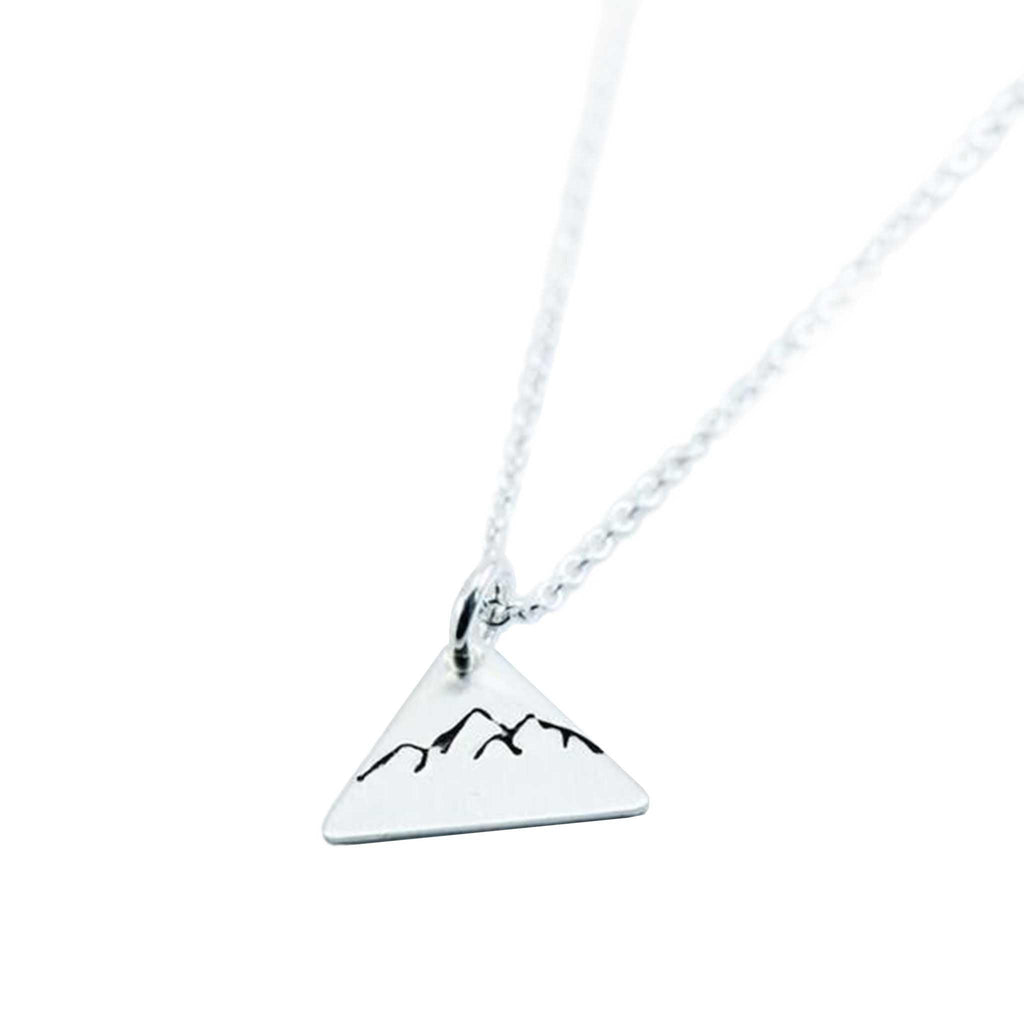 triangle mountain necklace