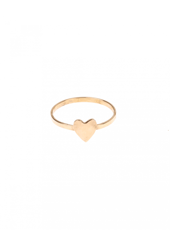 Heart Charm Ring | Gold Jewelry