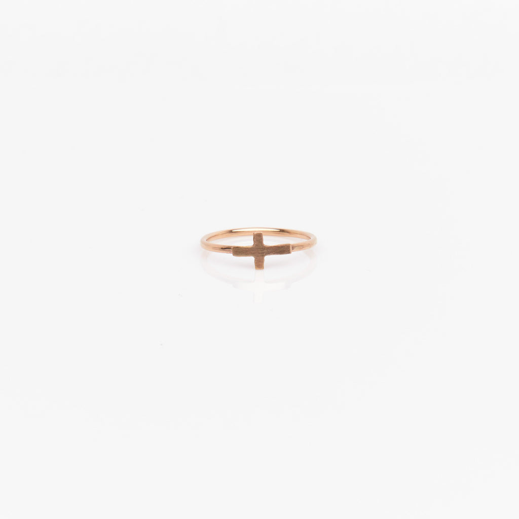 cross charm ring