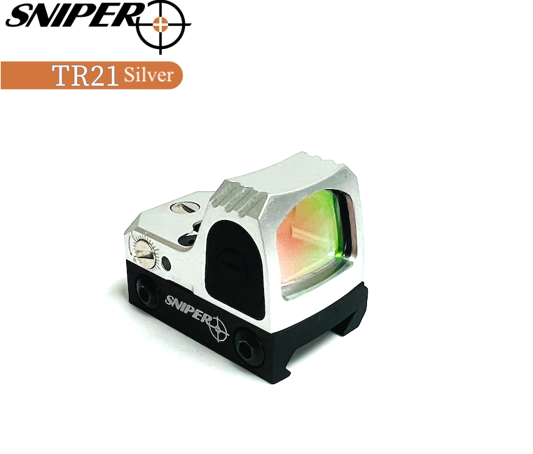 sniper-tr21-3moa-reflex-sight-red-dot-sight-for-rifles-shortguns-and-pistols-compatible-with-picatinny-weaver-rail-waterproof-shockproof-silver
