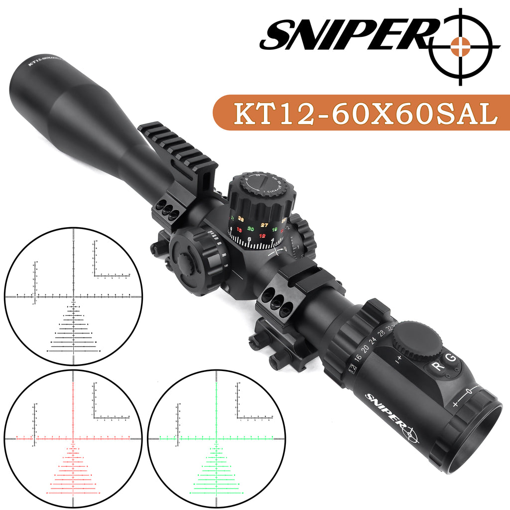 sniper-kt-12-60x60-sal-rifle-scope-35mm-tube-side-parallax-adjustment-glass-etched-reticle-red-green-illuminated-with-scope-rings
