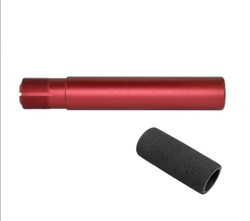 ar-15-pistol-buffer-tube-anodized-red-with-foam-pad-cover