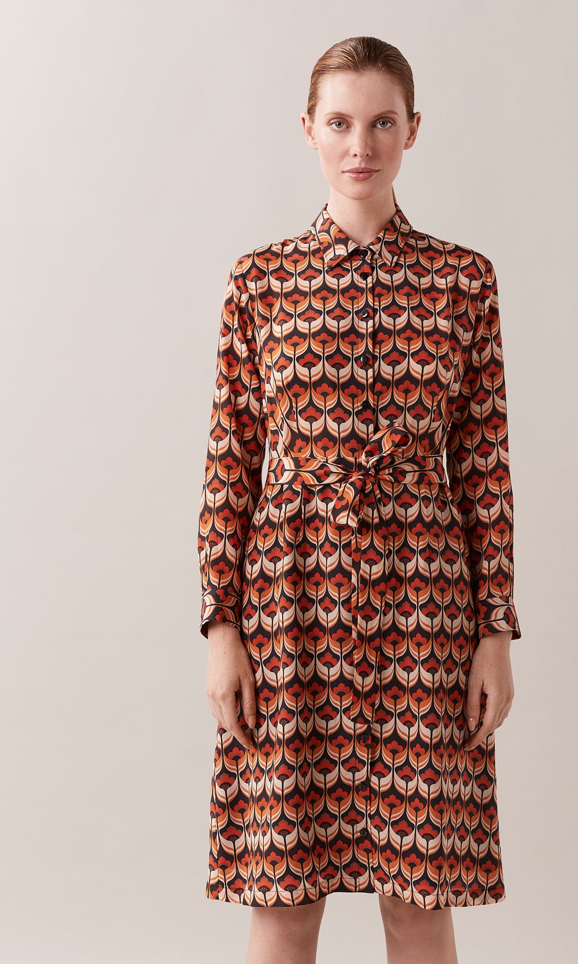 Firebell Dress Orange/Black – Anna Thomas