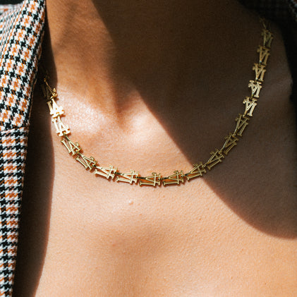 Los Angeles Link Necklace (Victoria & Sofia x The M) - The M Jewelers