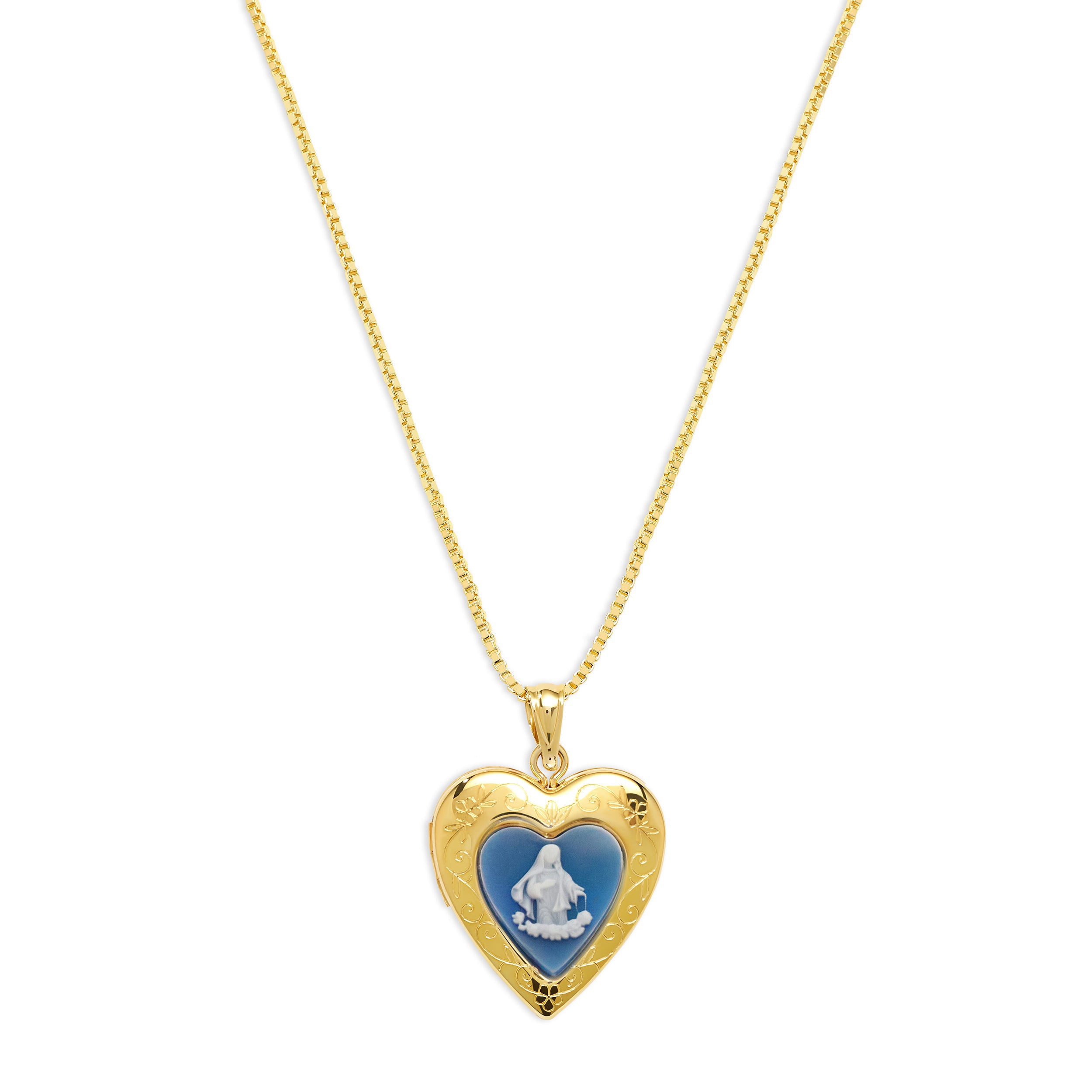 Blue Angel Photo Locket Necklace - The M Jewelers