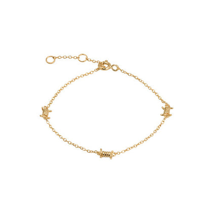 Women's The Barb Wire Choker Necklace (Danielle Guizio x The M Jewelers) in Gold Size 15