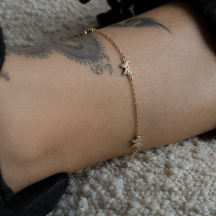 Rainbow Cuban Link Bracelet - The M Jewelers