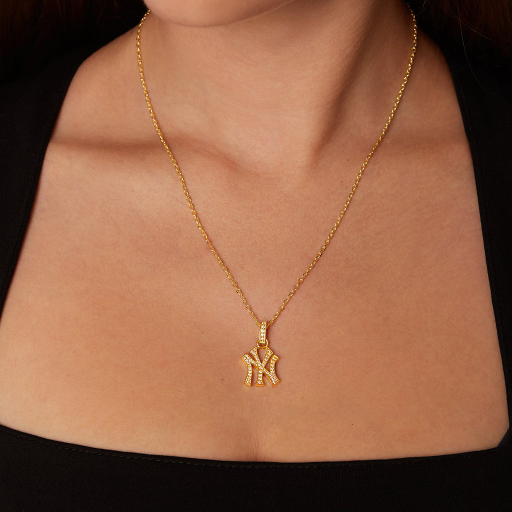 NY Yankees Medium Iced Out Pendant Necklace – The M Jewelers