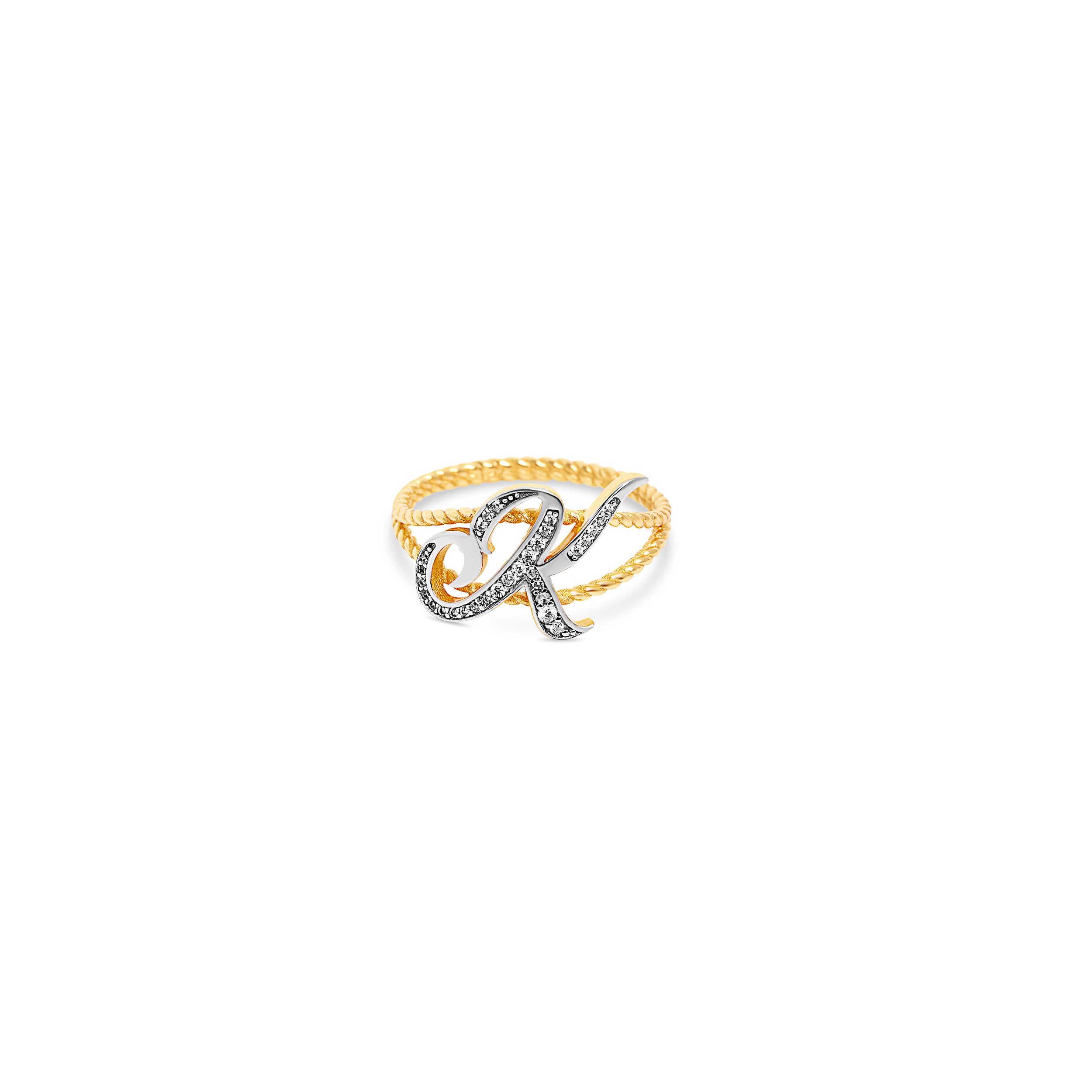 THE SCRIPT LETTER ROPE RING