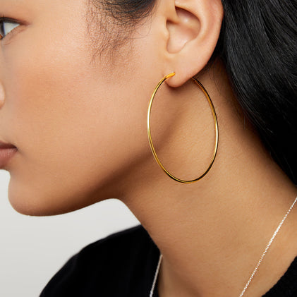 The Thick Ravello Hoops - Metal : Sterling Silver - The M Jewelers
