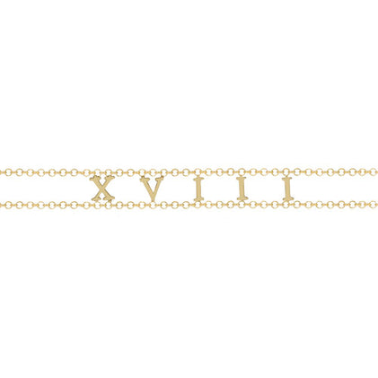 The Figaro Chain - Metal : 14kt Yellow Gold - Length : 18 - The M Jewelers