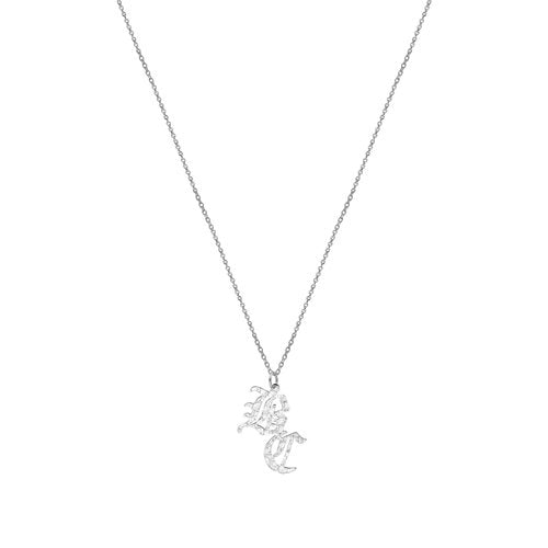 Double Old English Initial Necklace - The M Jewelers