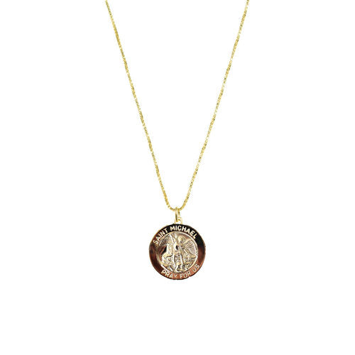 men's saint michael necklace