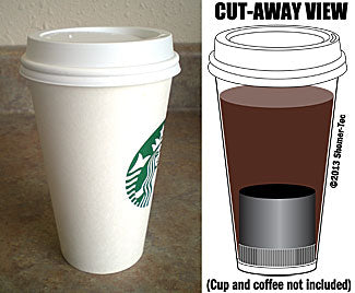 covert coffee in a starbucks cup