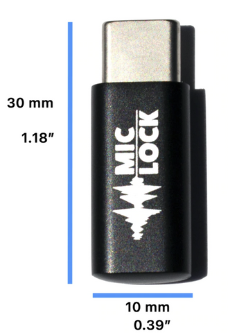 mic lock microphone blocker size