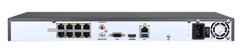 backside of LTS Platnium 4K NVR Security IP Camera Recorder 8 Channel