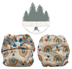 Sweet Rainbows Diaper from Alaskan Wildlings