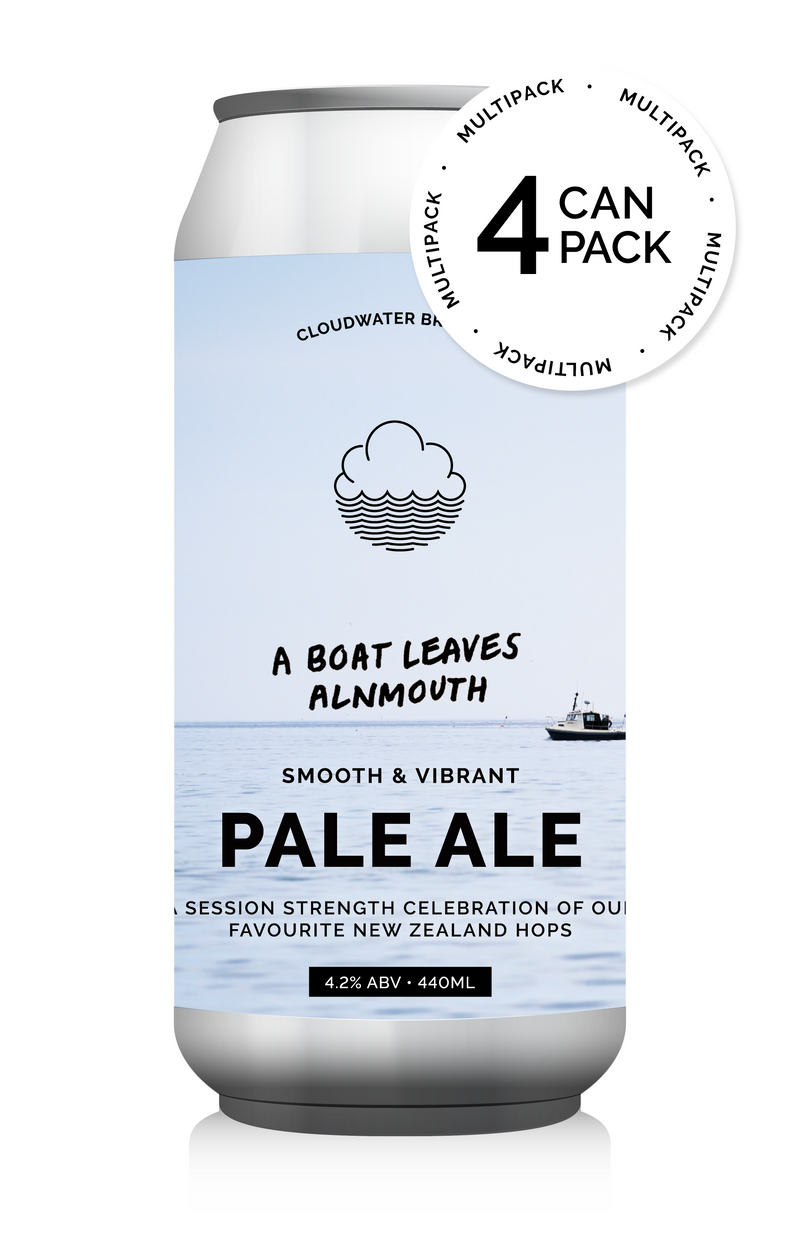 Cloudwater A Boat Leaves Alnmouth  Smooth & Vibrant Pale Ale  4-Pack - Cloudwater
