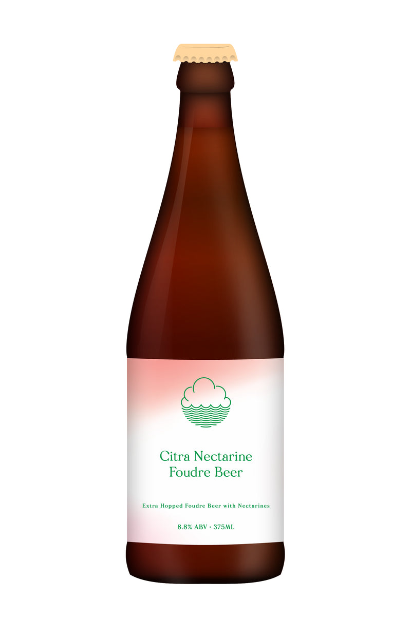 Cloudwater Citra Nectarine Foudre Beer  Nectarine & Citra Foudre Beer  375ml - Cloudwater