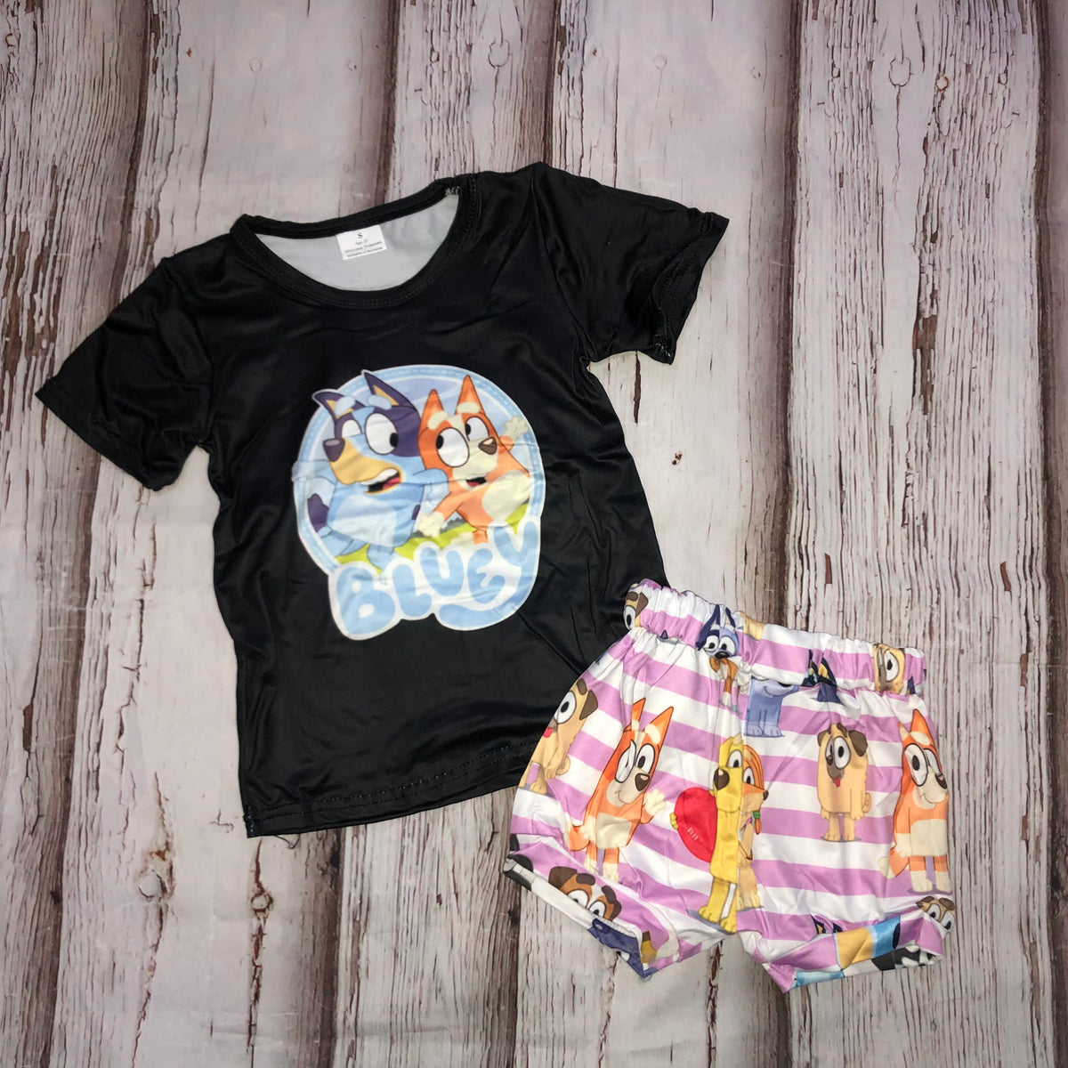 Bluey Short Set – Wicked Woodchuck & Baby Dumpling Boutique