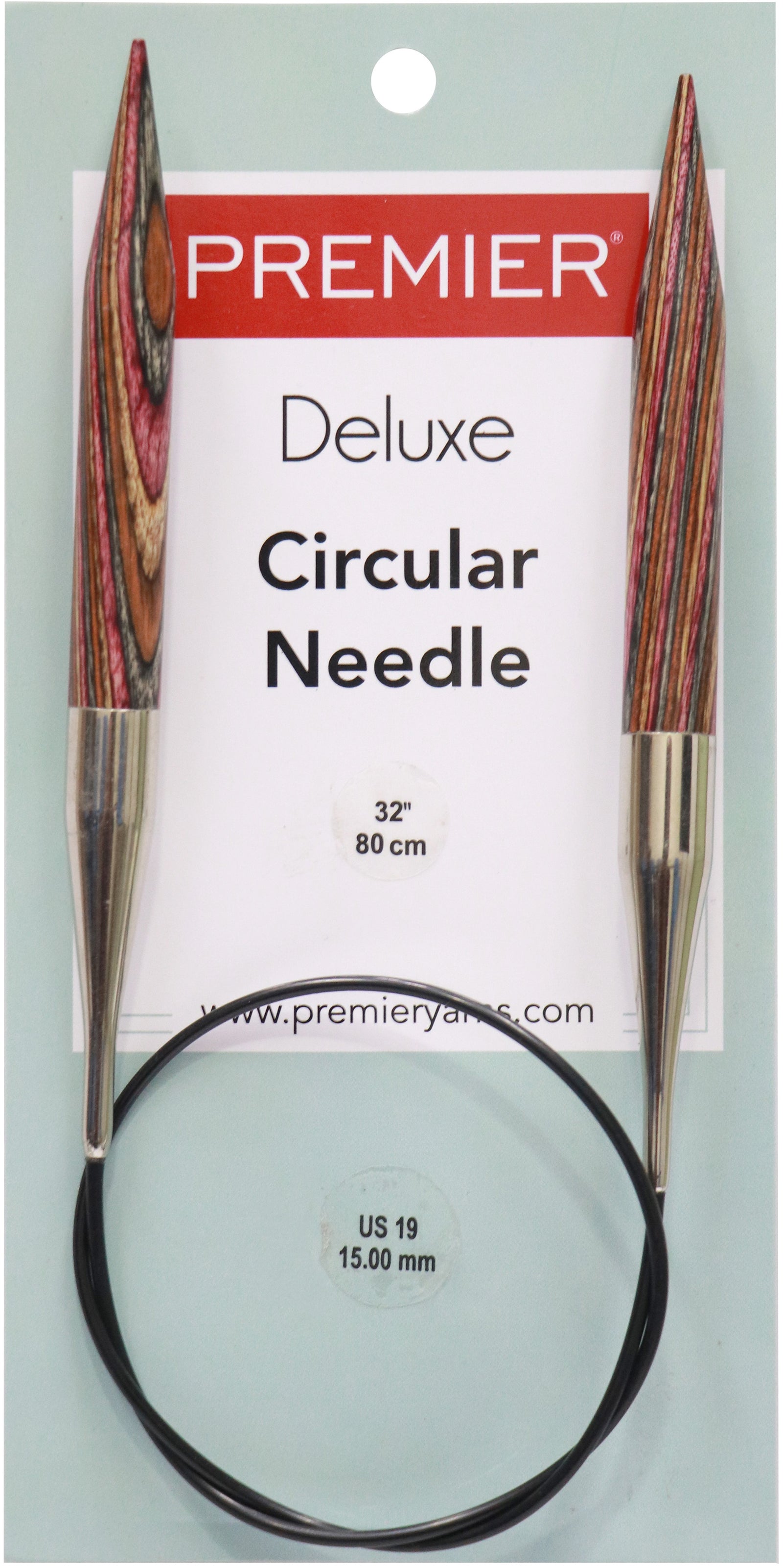 Premier Fixed Circular Knitting Needles 32"Size 19/15Mm (Pack Of 7