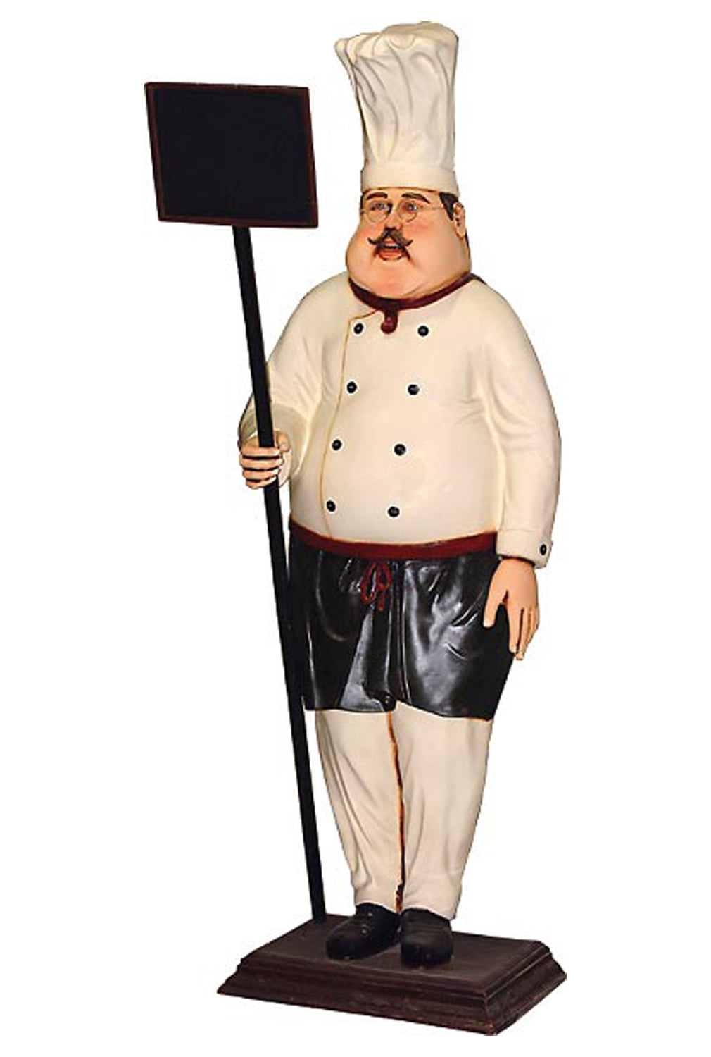 AFD Home 7ft Large Chef Statue With Chalkboard 10019021 Comstrom   10019021 