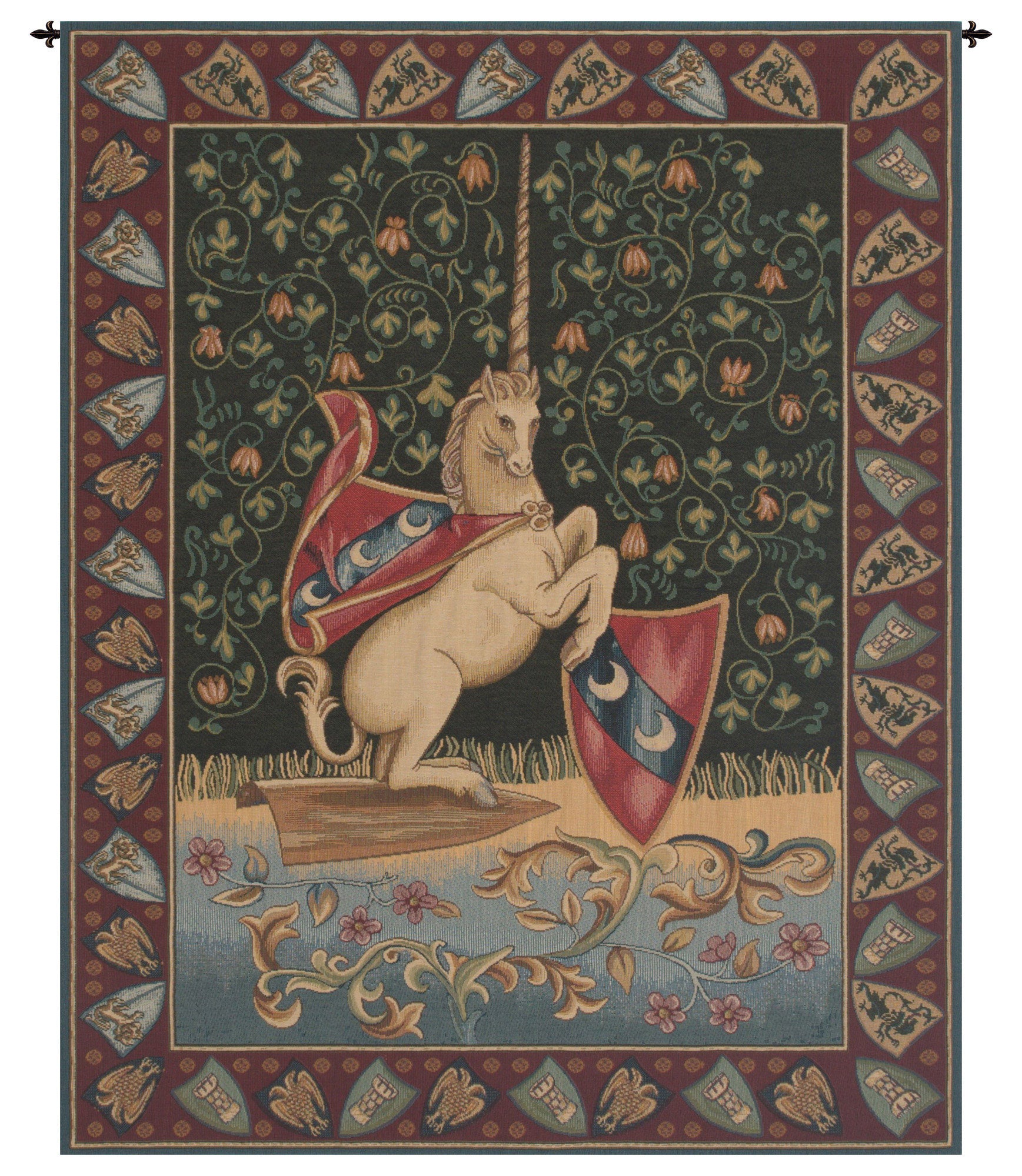 Unicorn Medieval Italian Tapestry WW-8089-11273 | Comstrom