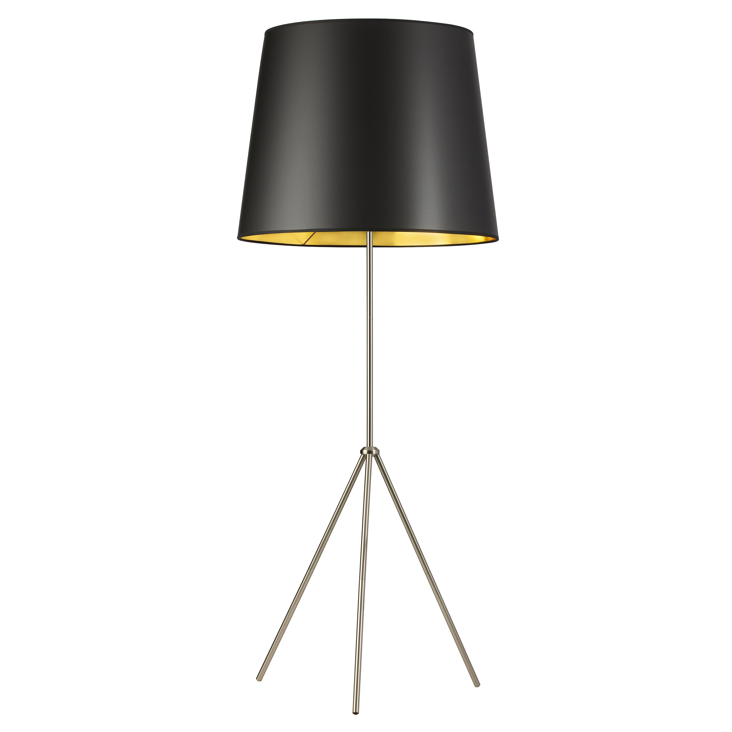 Dainolite 1 Light 3 Leg Oversize Drum Floor Lamp With ...