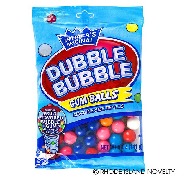 Dubble Bubble Gumball Bag 5 Oz ZYDUBBA By Rhode Island Novelty | Comstrom