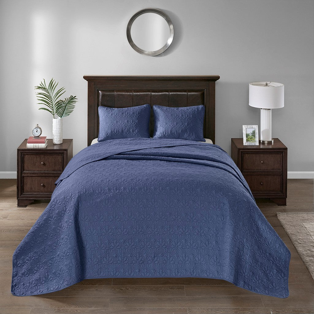 Madison Park Quebec Reversible Bedspread Set Twin Mp13 6130 By