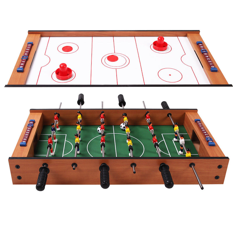 air hockey and foosball combo table