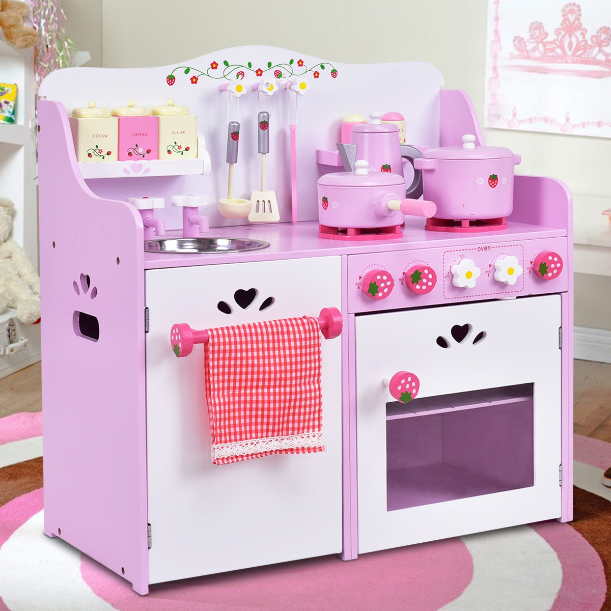 kids wooden kitchen