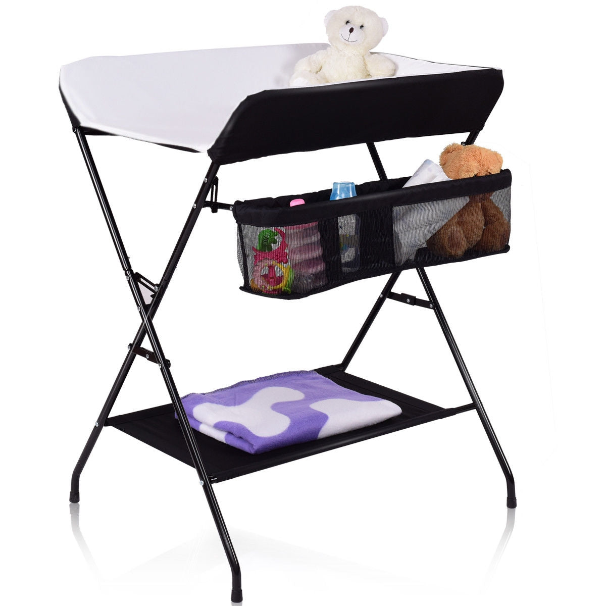 black baby changing table