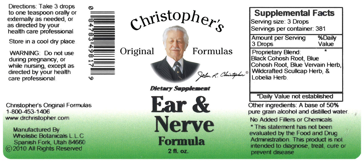 Ear & Nerve Extract | christophersoriginalformulas