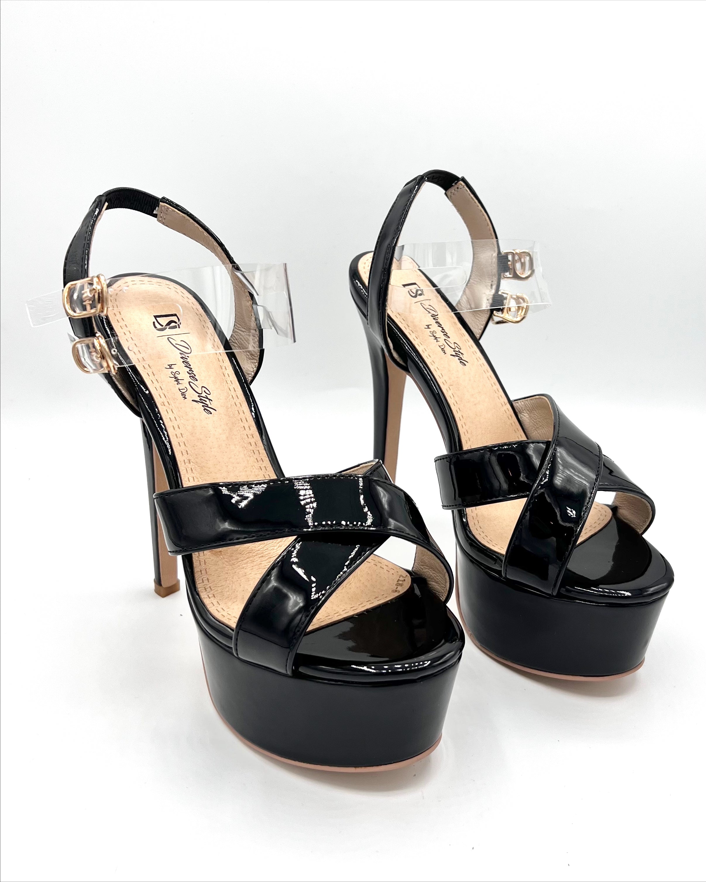 Amour black leather chunky platform heels I Windsor Smith