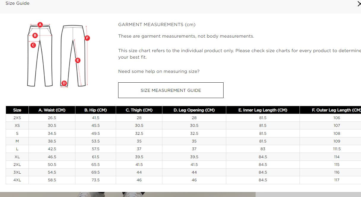 NNT Next-Gen Active Rontgen Scrub Pant Sizing Chart – Smilewear